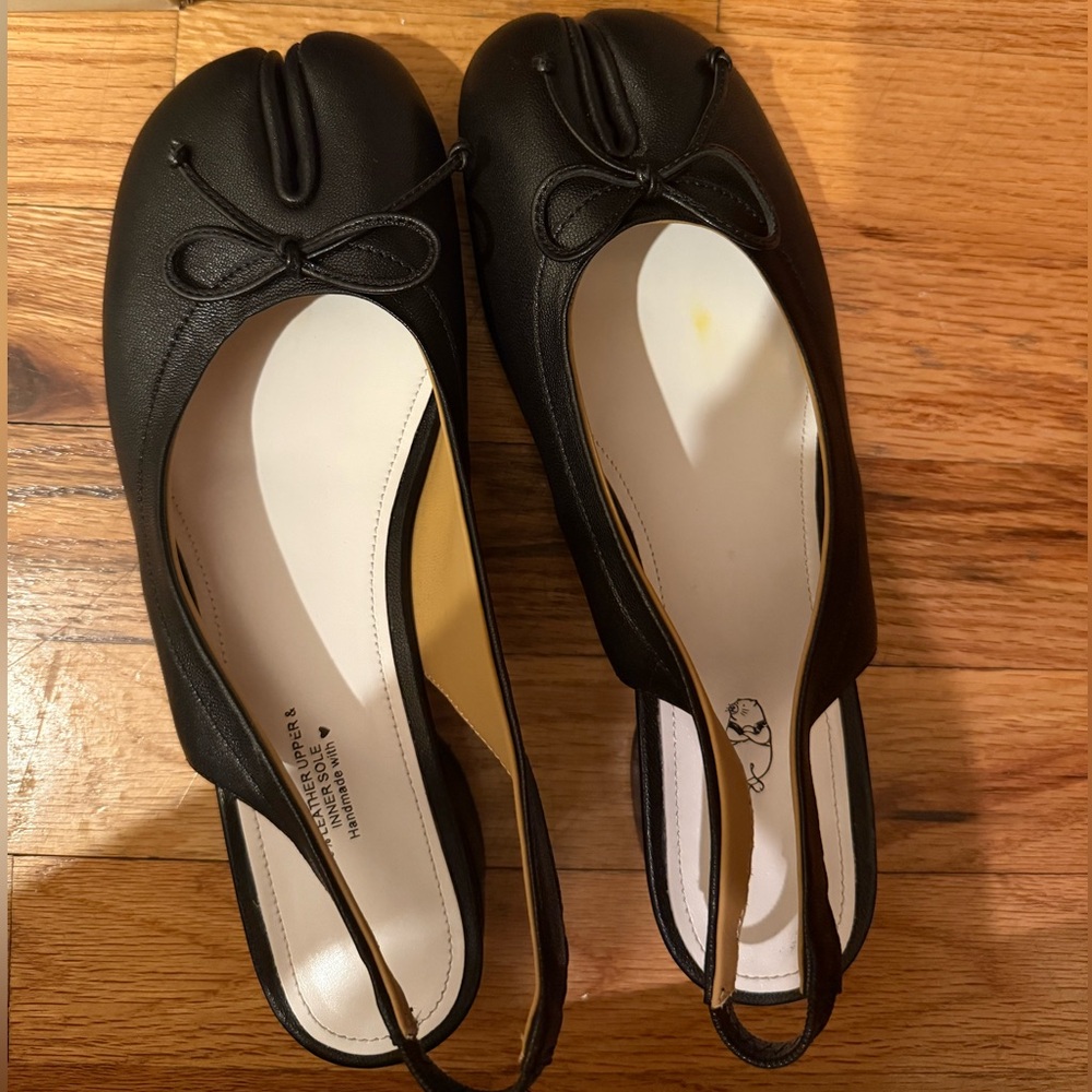 WoodChuckSato Black Tabi Summer Sandals with Low Heels❤️💌